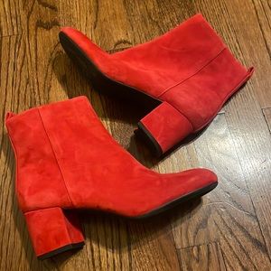 super cute almost brand new red booties!!